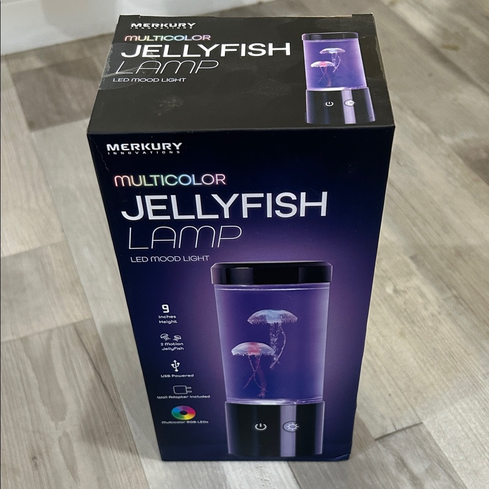 Merkury Multicolor Jellyfish Lamp New Never Used
